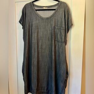 Eileen Fisher Chambray Shift Dress